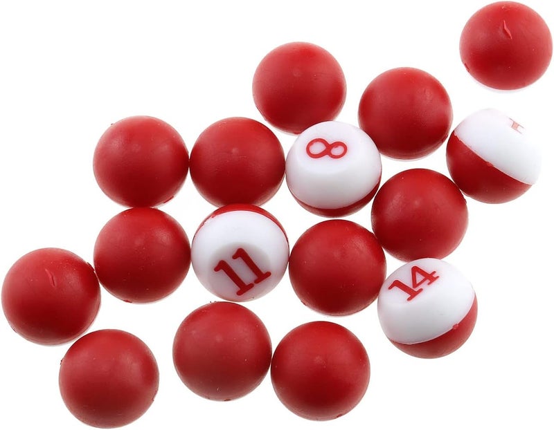 Eoutstanding 16 Billiards Digital Dice and Billiard Dice Bottle Kit Red Billiard Game Kelly Pool Shaker Bottle with Standard Set of 16 Numbered Tally Balls Peas Billiard Accessories - Image 4